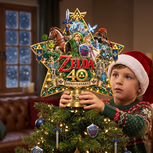 40 Years Of The Myth Personalized Christmas Tree Topper