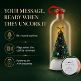 Record-a-Message Christmas Tree in a Bottle – Voice Keepsake