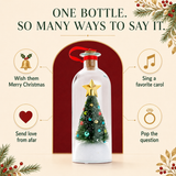 Record-a-Message Christmas Tree in a Bottle – Voice Keepsake