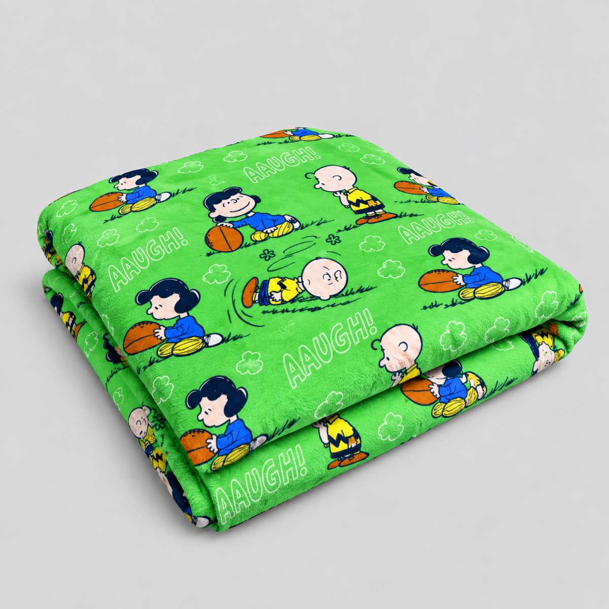 Funny Football Friends Cartoon Adventure Throw Blanket
