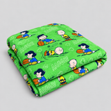 Funny Football Friends Cartoon Adventure Throw Blanket