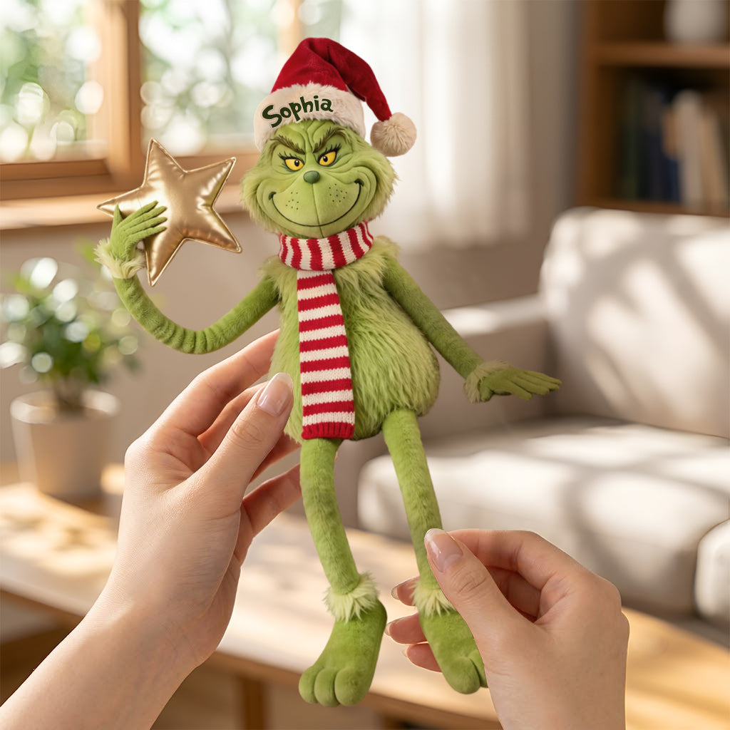 Funny Christmas Personalized Name Posable Plush Doll