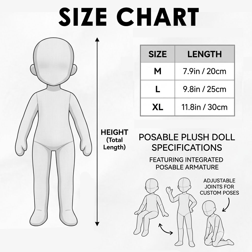 Funny Christmas Personalized Name Posable Plush Doll