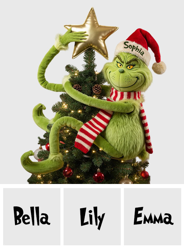 Funny Christmas Personalized Name Posable Plush Doll