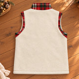 Christmas Is Coming Personalized Name Flannel Fleece Vest