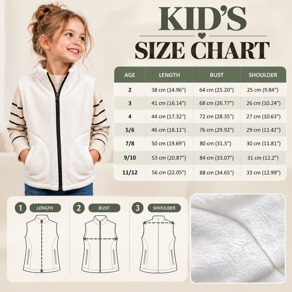 Christmas Is Coming Personalized Name Flannel Fleece Vest