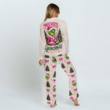 Merry Grinchmas Personalized Name Button Down Pajamas