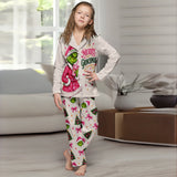 Merry Grinchmas Personalized Name Button Down Pajamas