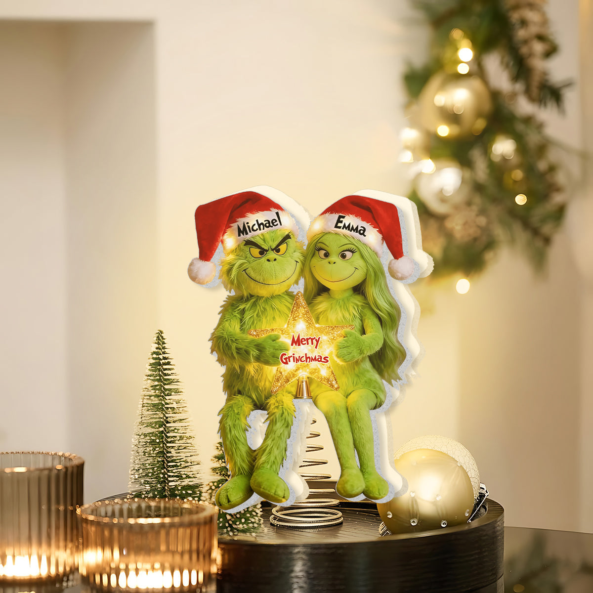I'm Yours Personalized Couple LED Light Tree Topper