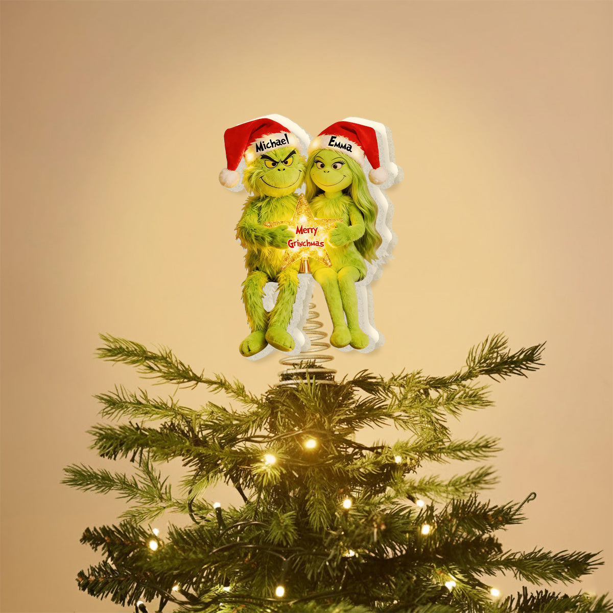 I'm Yours Personalized Couple LED Light Tree Topper