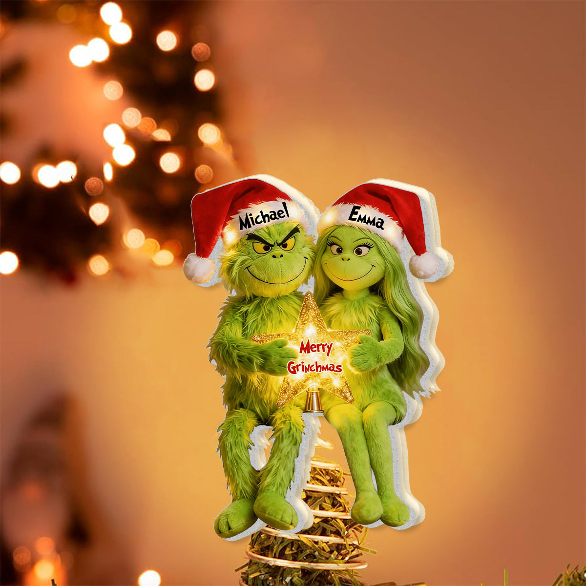 I'm Yours Personalized Couple LED Light Tree Topper