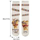 Just Loves Crocheting Honey Bear Personalized Crew Socks