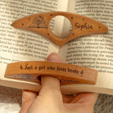 Personalized Wooden Book Page Holder – Just One More Page