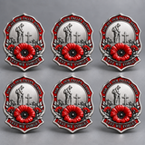 Fallen Heroes Red Poppy Brooch – Lest We Forget