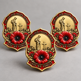 Fallen Heroes Red Poppy Brooch – Lest We Forget