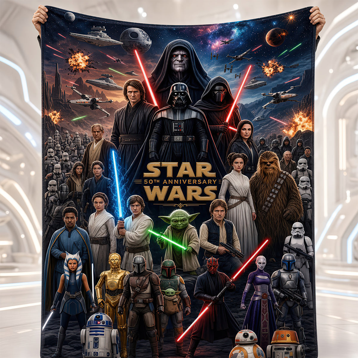 50th Anniversary Cosmic Saga Personalized Blanket
