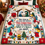 Remember What It's About Nativity Personalized Blanket