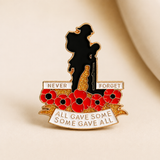 Red Poppy Remembrance Brooch – All Gave Some, Some Gave All