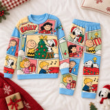 Nostalgic Comic Christmas Personalized Family Pajamas
