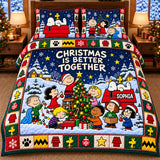 Christmas Is Better Together Personalized Quilt Bedding Set