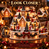 Christmas Village Lightscape Tree – 3D Tabletop Tree with Room Projection