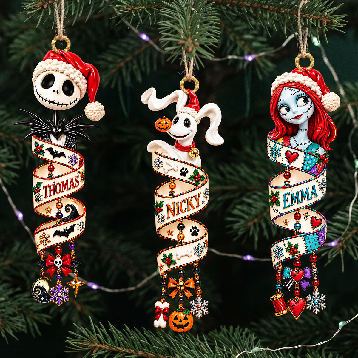 Spooky Festive Magic Personalized Acrylic Ornament