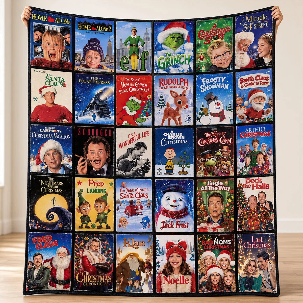 Classic Christmas Movie Memories Blanket