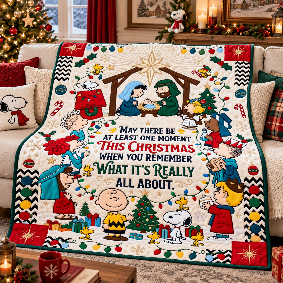 Remember What It's About Nativity Personalized Blanket