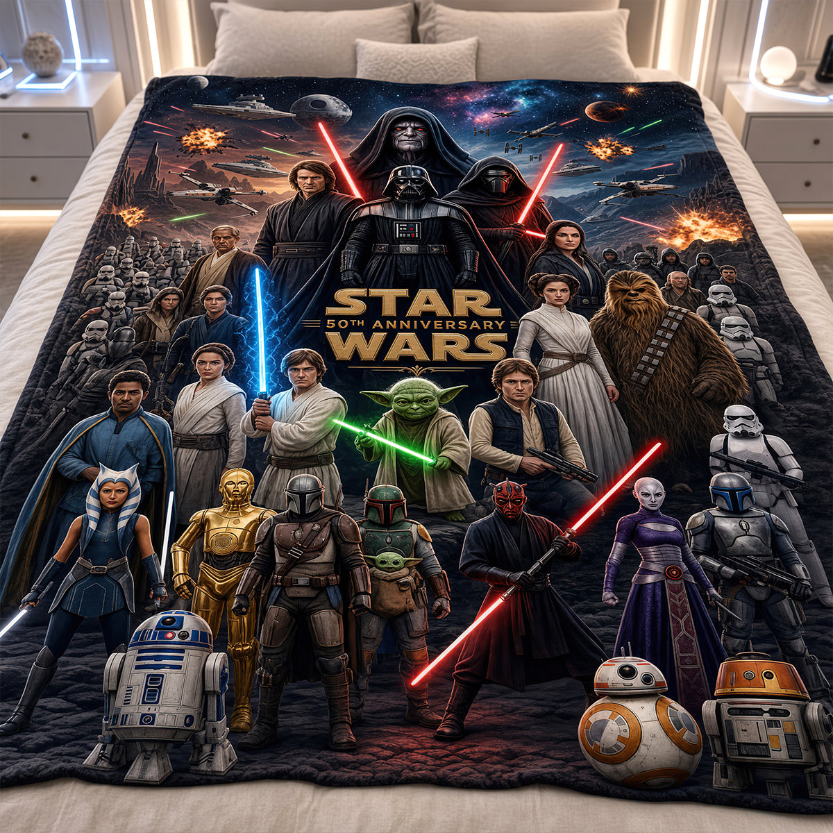 50th Anniversary Cosmic Saga Personalized Blanket