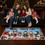Merry Christmas Family Personalized Doormat