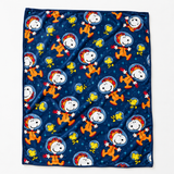 Cosmic Puppy Space Adventure Starry Night Throw Blanket