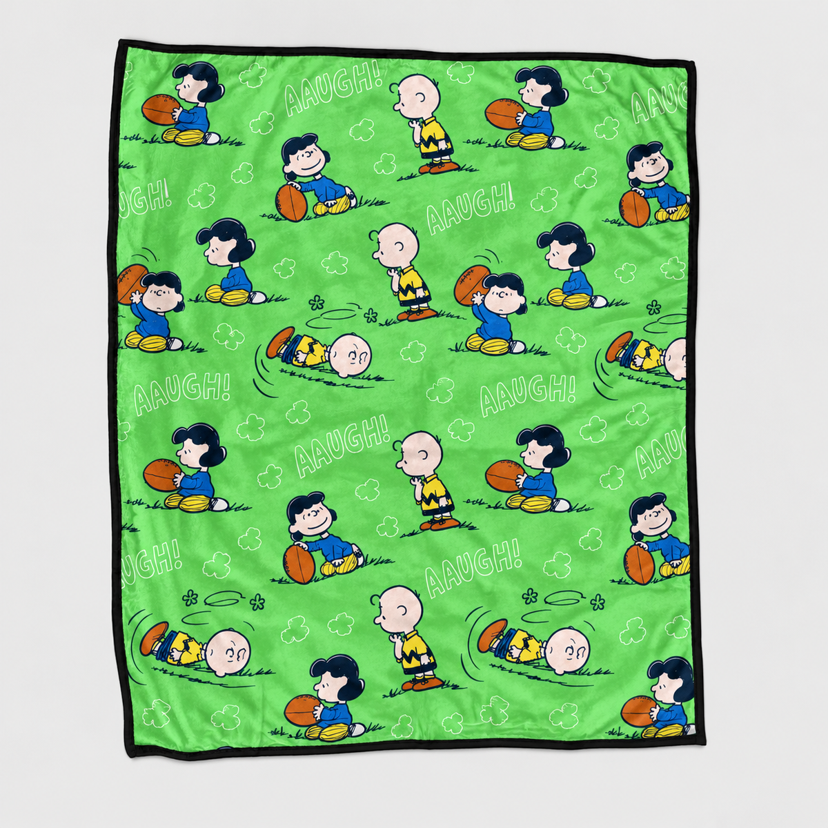 Funny Football Friends Cartoon Adventure Throw Blanket
