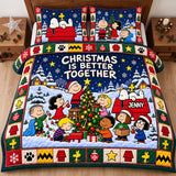 Christmas Is Better Together Personalized Quilt Bedding Set