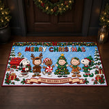 Merry Christmas Family Personalized Doormat
