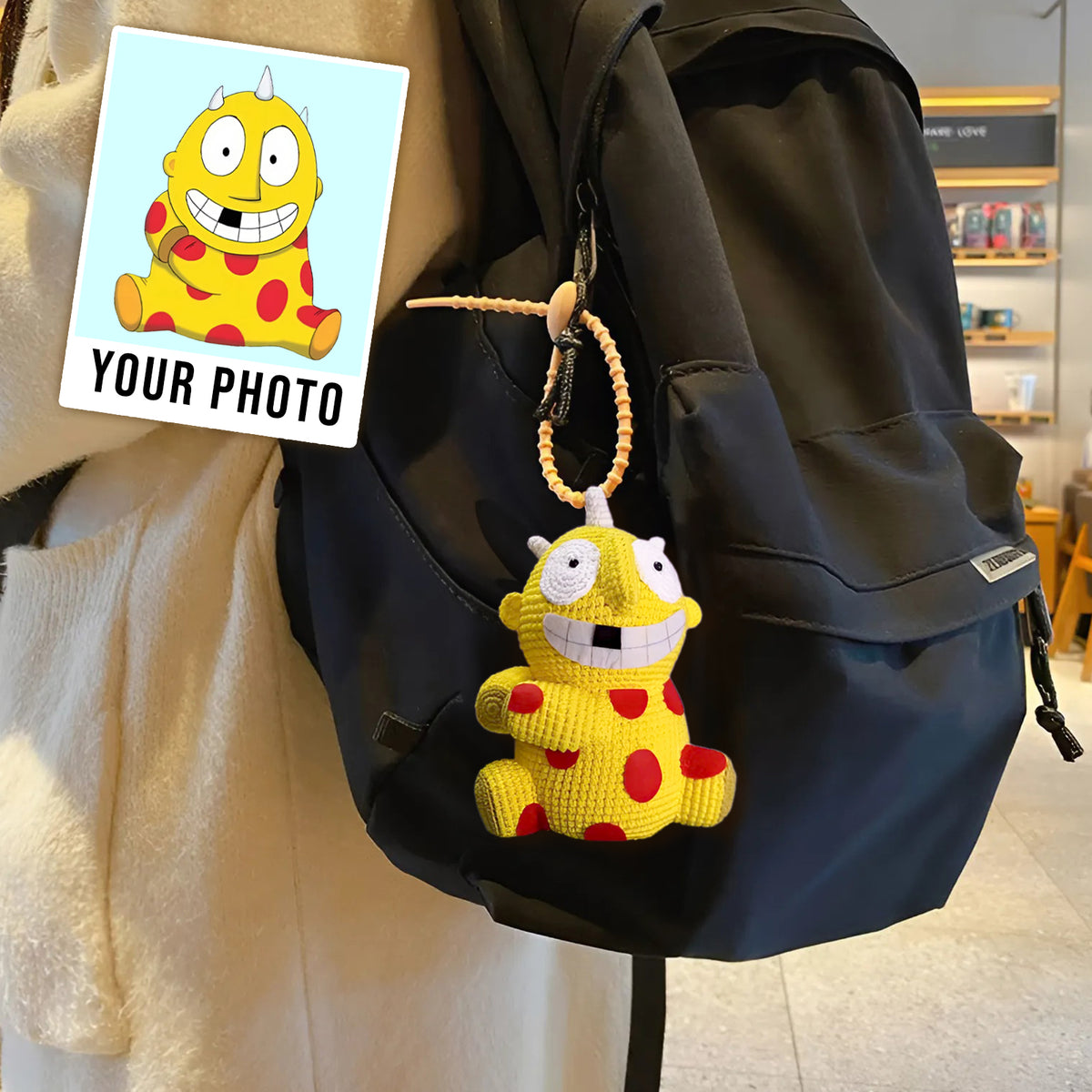 Craftzily - Custom Bag Keychain from Drawing, Keychains from Photos