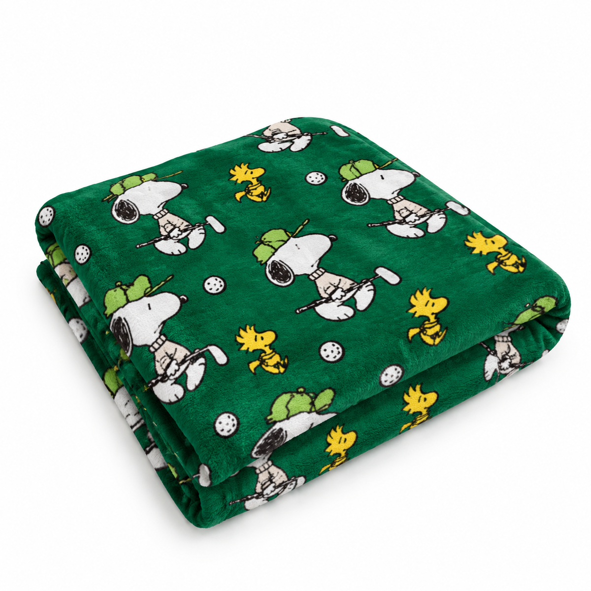 Playful Golf Day Cartoon Friends Throw Blanket