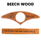 Personalized Wooden Book Page Holder – Just One More Page