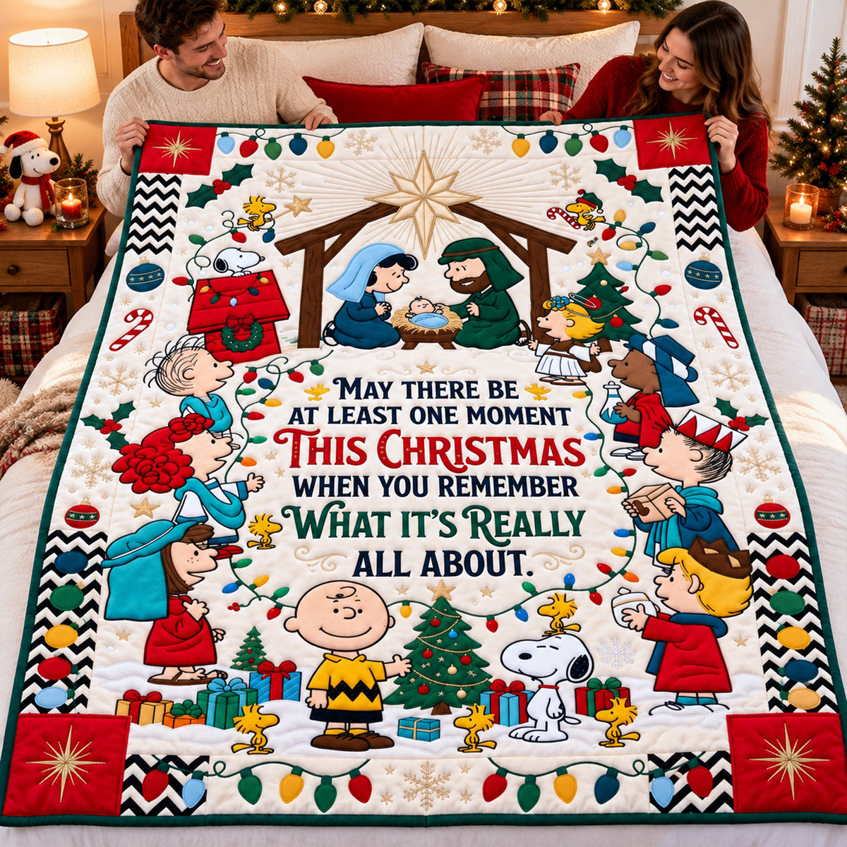 Remember What It's About Nativity Personalized Blanket