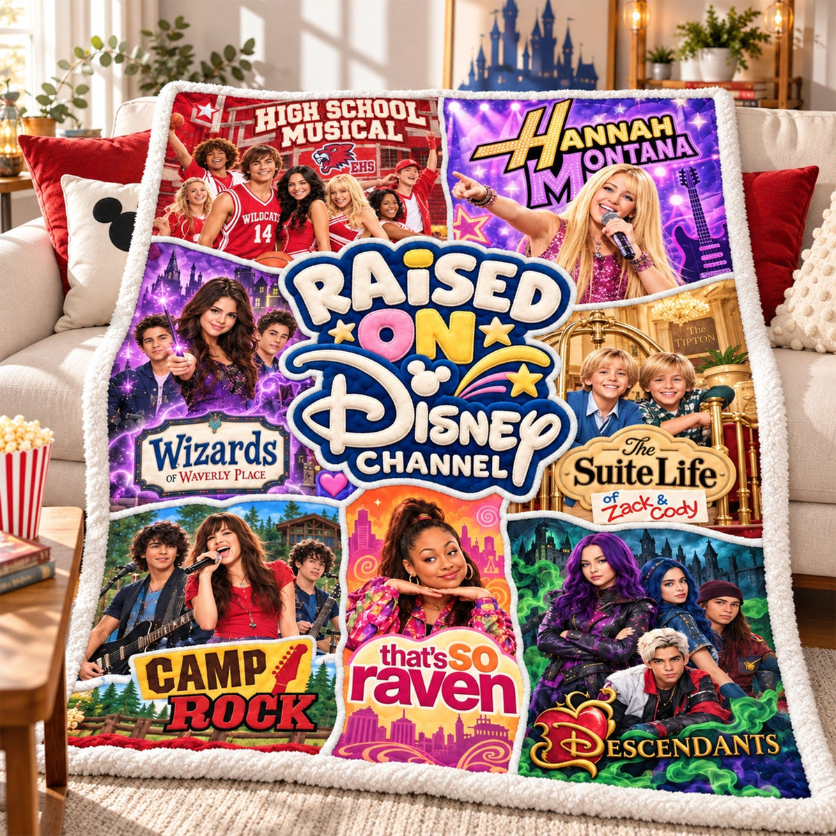 Raised On Fantastical World Personalized Blanket