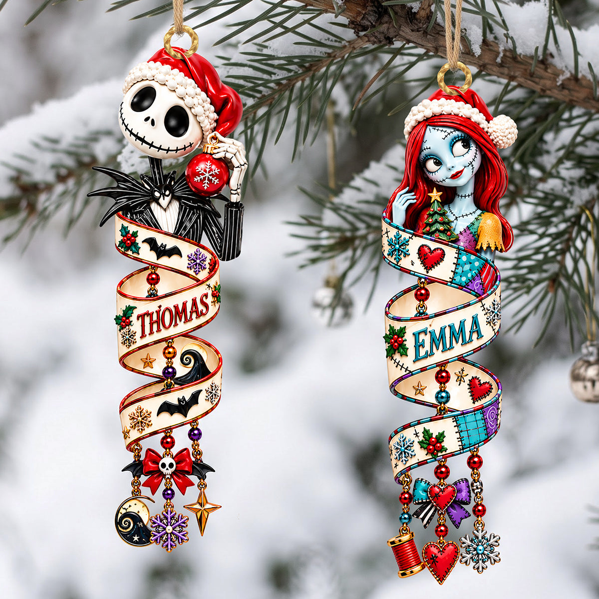 Spooky Festive Magic Personalized Acrylic Ornament