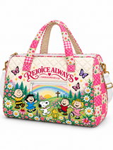Rejoice Always Personalized Quilted Duffle Bag