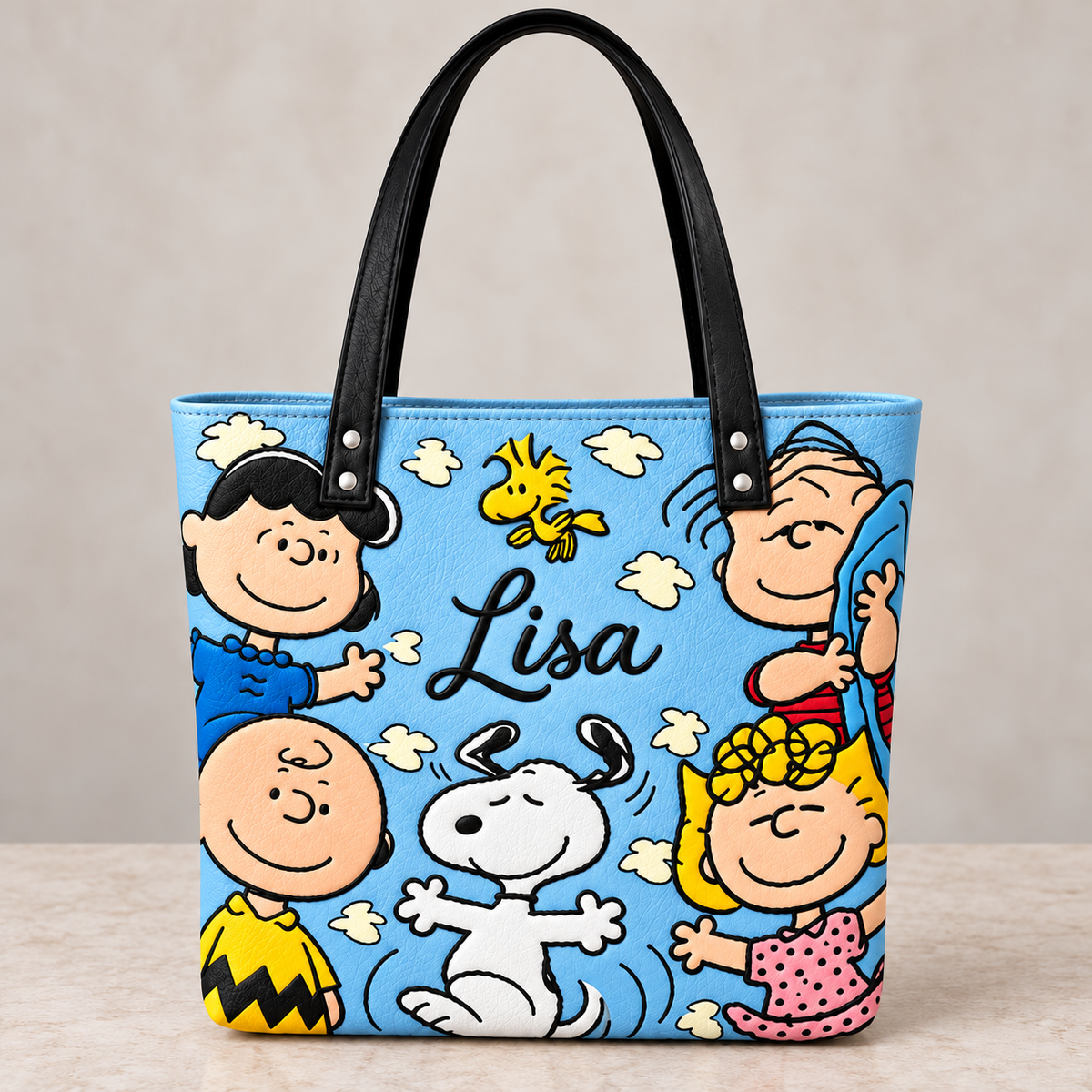 Happiness Is Dancing Together Custom Name Gift For Her - Personalized Tote Bag