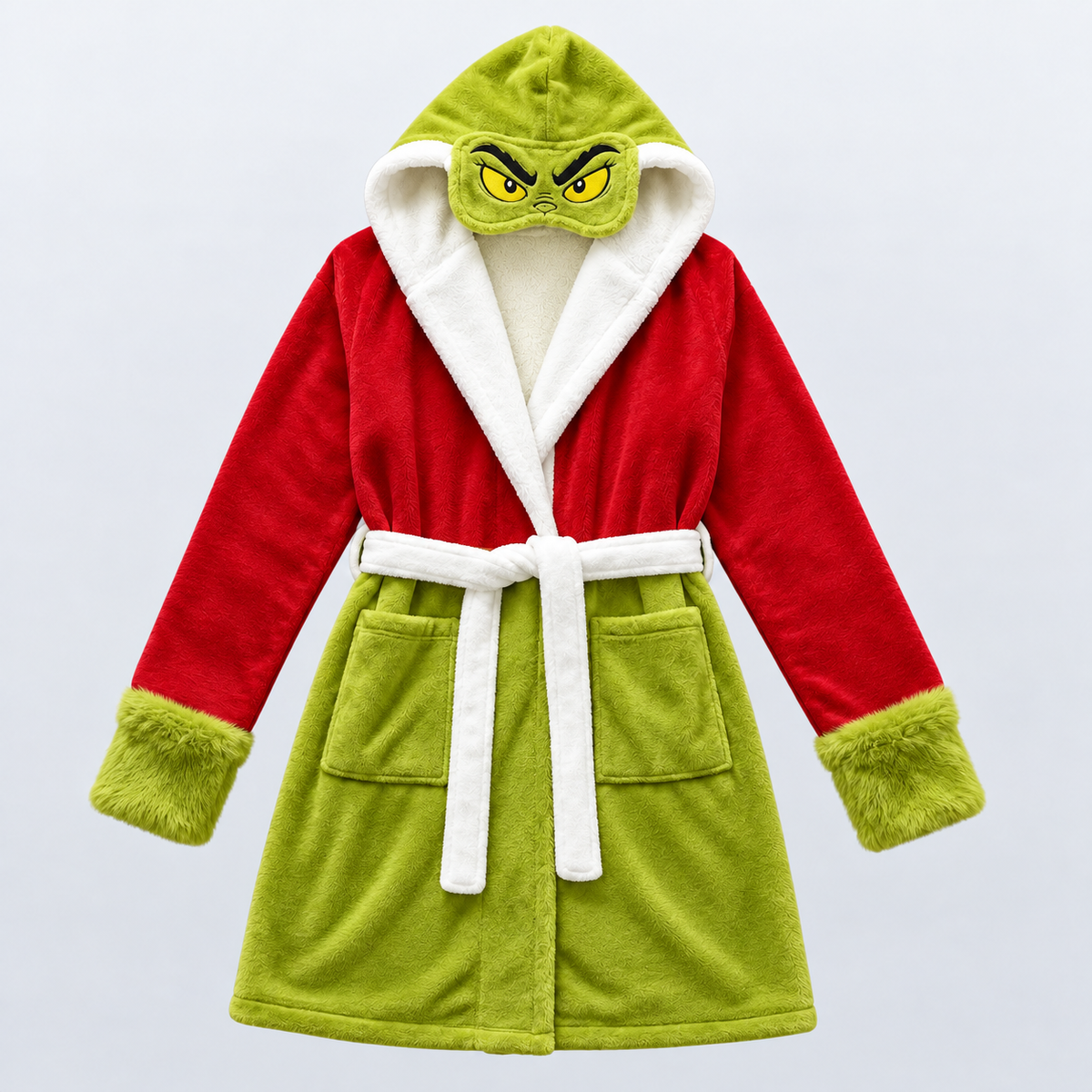Christmas Grump Hooded Robe – Sherpa Lined