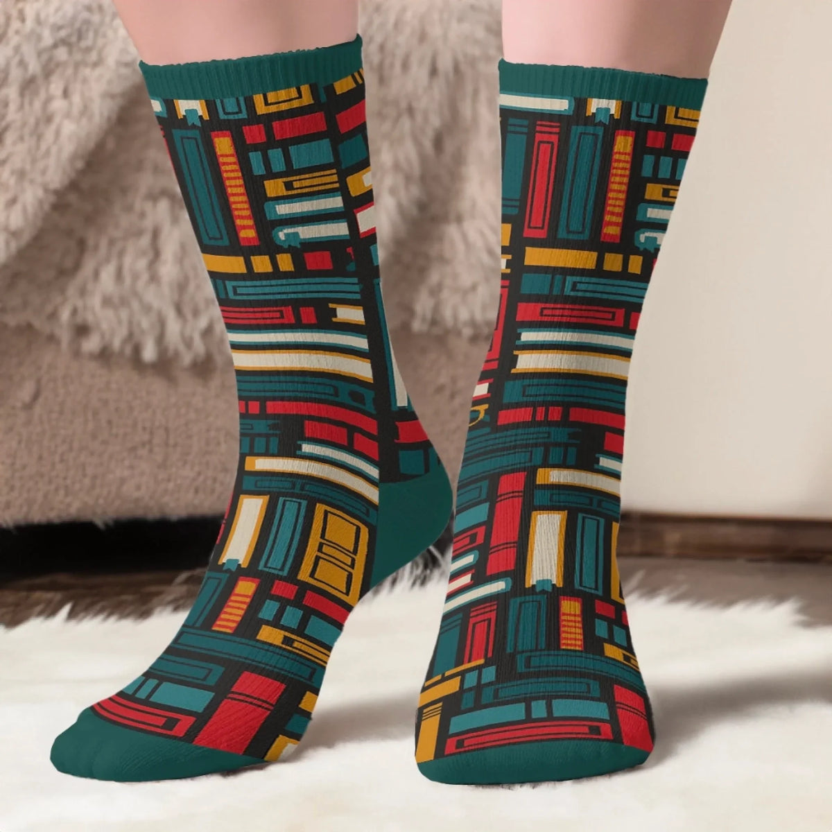 Personalized book lover crew socks – Sorry I'm Booked