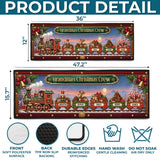 Personalized Christmas Train Runner Rug – Grandma's Christmas Crew