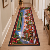Personalized Christmas Train Runner Rug – Grandma's Christmas Crew