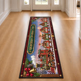 Personalized Christmas Train Runner Rug – Grandma's Christmas Crew
