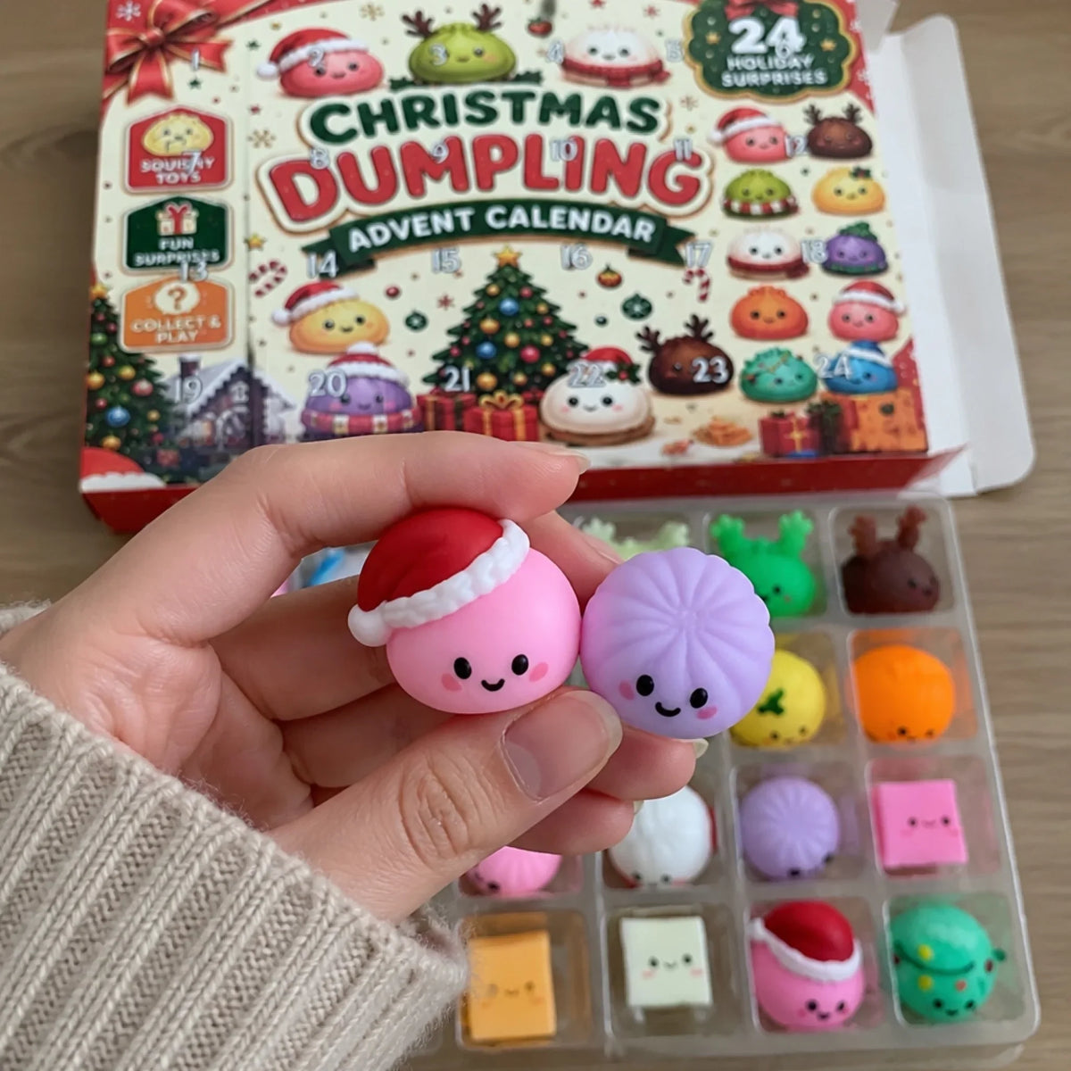 Squishy Dumpling Christmas Advent Calendar – 24 Days of Surprises