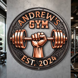 Personalized Home Gym Metal Sign – Welcome to My Fitness Zone