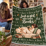 Personalized Book Lover Name Blanket – Stories I Carried